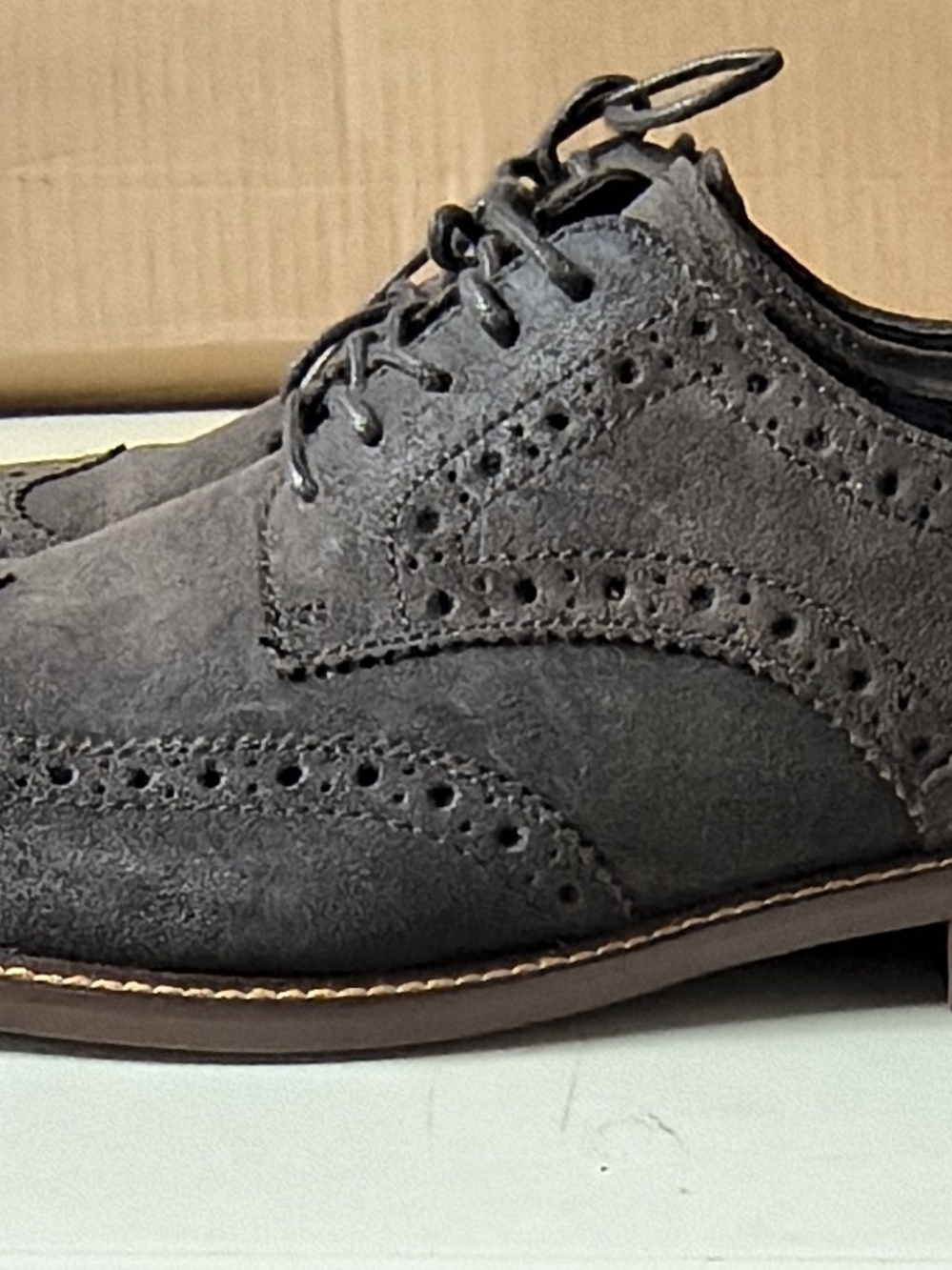 Gordon Rush Men's Wingtip Suede Oxfords - Espresso